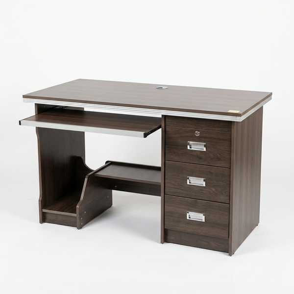 1.2m Office Desk with 3 Drawers featuring a sleek design and space for organization, suitable for any office setting.
