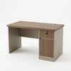 1.2m Office Desk with Storage Drawers featuring a wooden top and side storage compartment.