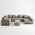 Modern Modular Corner Sofa Set featuring plush cushions and a stylish design, ideal for contemporary living spaces.