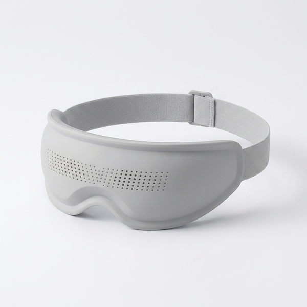 Adjustable Eye Sleeping Mask in gray with breathable design and adjustable strap for comfortable sleep.