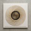 Abstract Spiral Decorative Wall Art featuring a flowing spiral pattern with a central circular design.