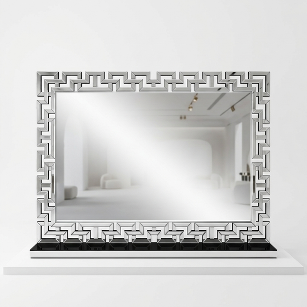 Large Geometric Decorative Wall Mirror