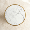 Modern Round Side Table - Gold Finish