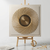 Abstract Spiral Decorative Wall Art featuring a golden spiral design on a textured background.