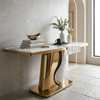 Modern Console Table - Gold Finish