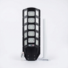 500W Solar Street Light with Motion Sensor featuring LED panels, remote control, and installation pole.