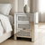 Mirrored 3-Drawer Bedside Table