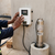 DC Submersible Water Pump installation with control panel and pump unit.