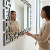 Large Geometric Decorative Wall Mirror
