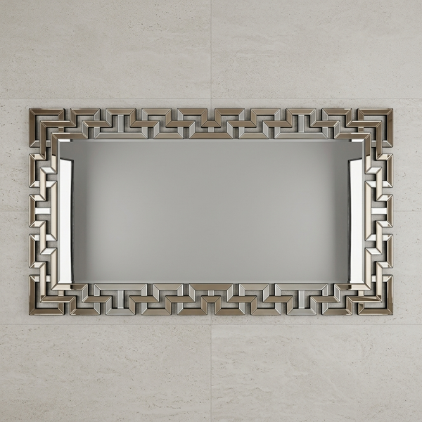 Large Geometric Decorative Wall Mirror
