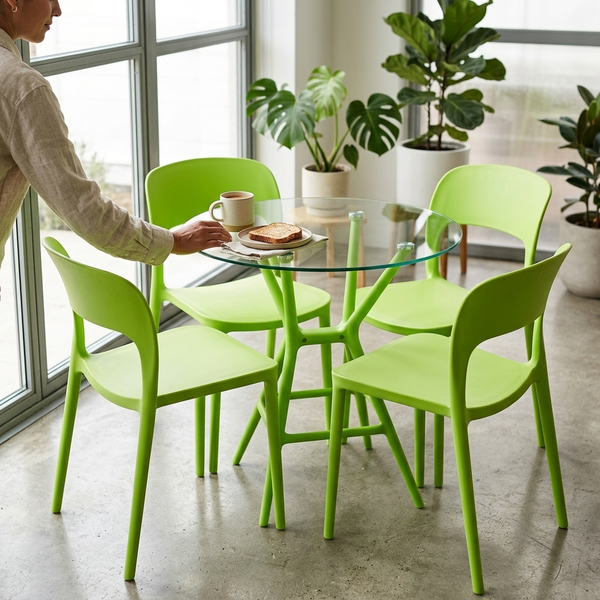 Dining Table and 4 Chairs Set