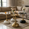 Modern Round Pedestal Side Table