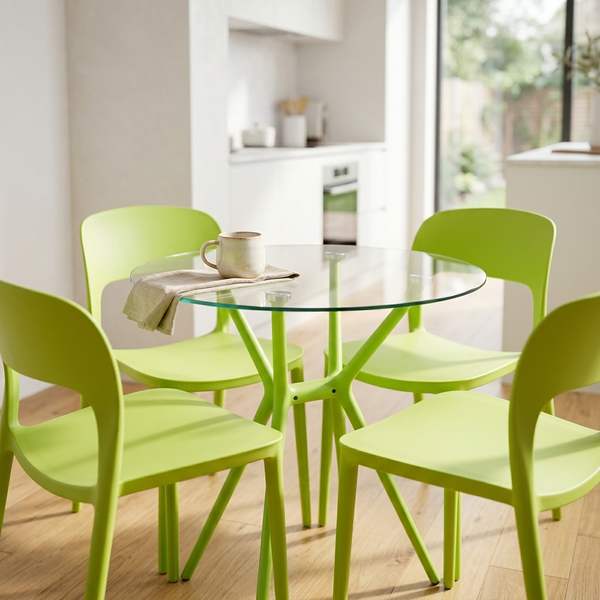 Dining Table and 4 Chairs Set
