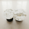 Set of 2 Oval Marble-Look Coffee Tables