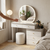Contemporary Dressing Table with Illuminated Mirror