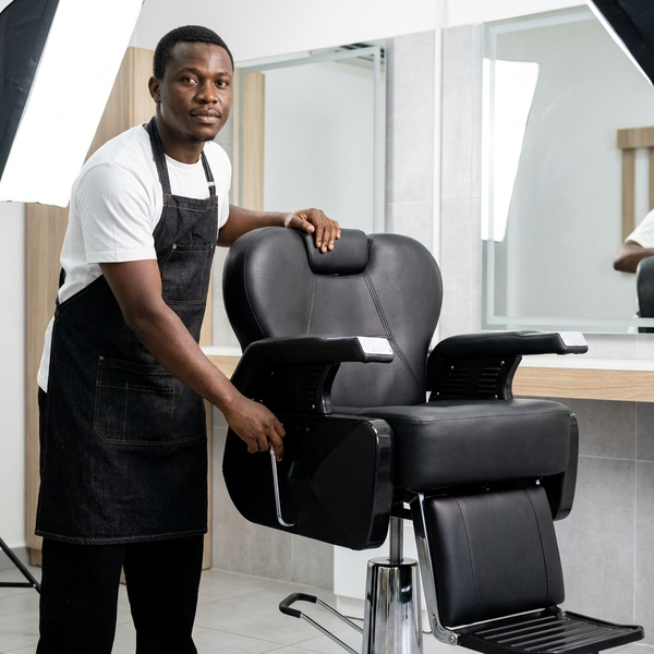 Professional Black Salon Styling Chair