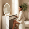 Contemporary Dressing Table with Illuminated Mirror