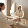 Modern Vanity Table with Illuminated Decorative Mirror