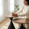 Round Two-Piece Coffee Table Set