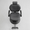 Black Salon Styling Chair with Footrest