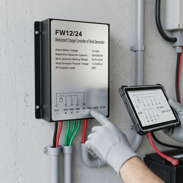 12-24V 300W PWM Wind Turbine Charge Controller