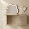 Modern Vanity Table with Illuminated Decorative Mirror