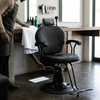 Black Salon Styling Chair with Footrest