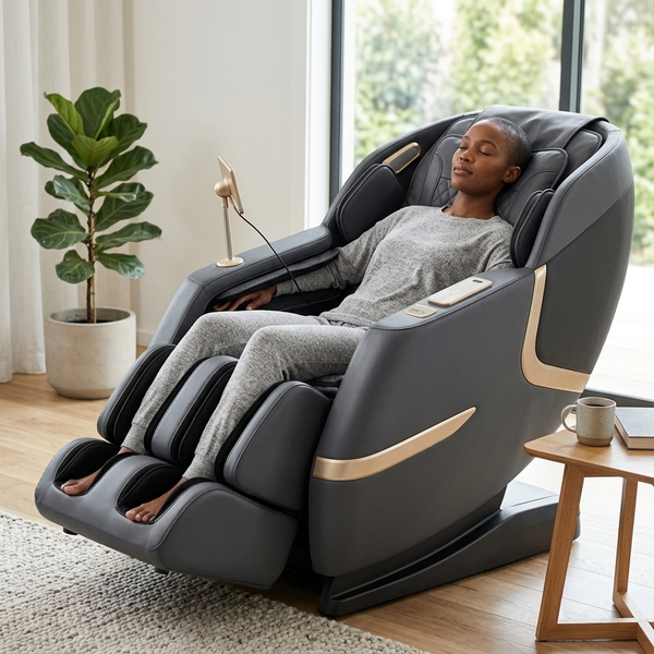 Premium Leather Full-Body Electric Massage Chair
