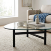 Oval Glass Coffee Table
