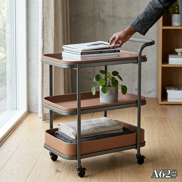 Three-Tier Rolling Utility Cart