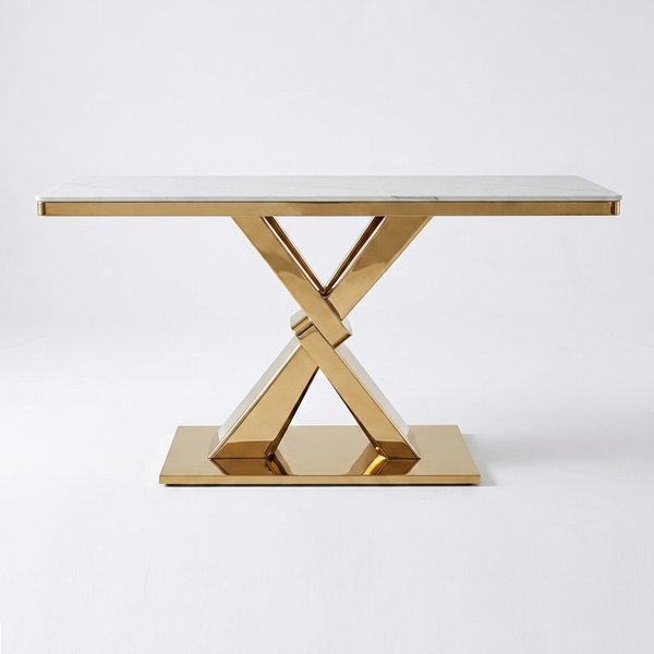 Modern Geometric Console Table
