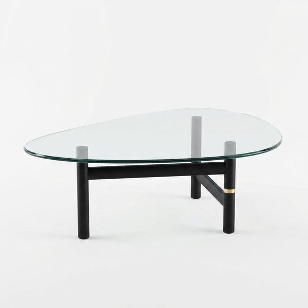Oval Glass Coffee Table