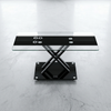 Modern Rectangular Glass-Top Coffee Table