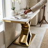 Modern Geometric Console Table