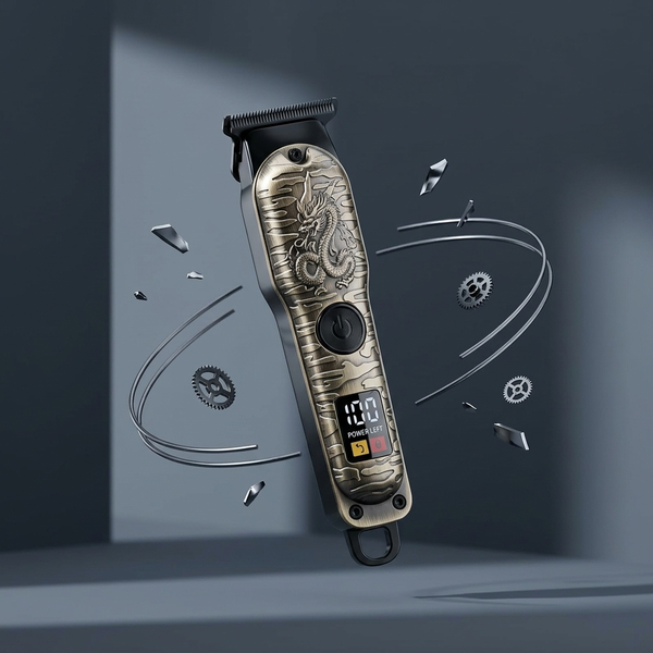 Cordless Hair Trimmer with LED Battery Display