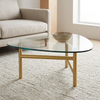 Oval Glass Coffee Table