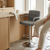 Modern Adjustable Bar Stool with Backrest & Chrome Base