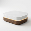 Modern Luxury LED Marble-Top Coffee Table