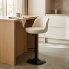 Modern Adjustable Bar Stool with Padded Seat