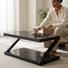 Modern Two-Level Rectangular Coffee Table