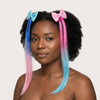 Colourful Bow Hair Extensions for Kids