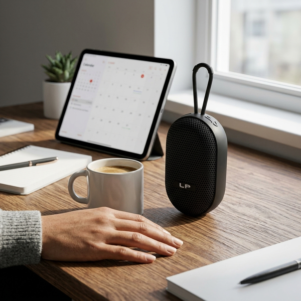 Mini Wireless Speaker with Clip-On Carabiner