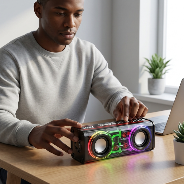 Bluetooth Speaker with Dual LED Drivers