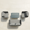 4-Piece Outdoor Patio Lounge Set with Coffee Table