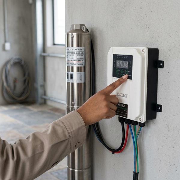 DC Solar Submersible Pump with Digital Controller