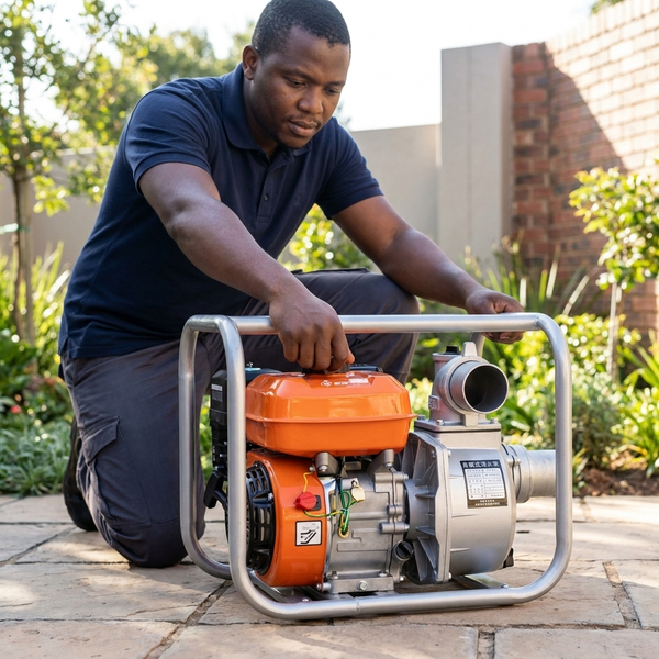 4-Inch Gasoline Water Pump - High Flow, Self-Priming