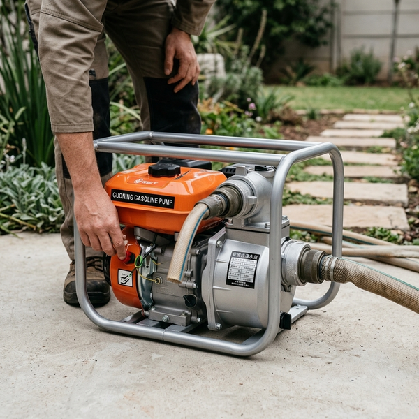4-Inch Gasoline Water Pump - High Flow, Self-Priming