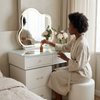 White Dressing Table with Mirror