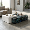 Modern Marble-Style Coffee Table