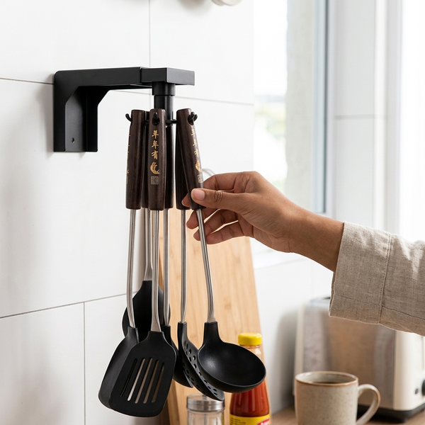 Rotating Kitchenware Collecting Rack Hanger